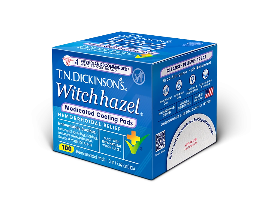 Dwh medicated cooling hem pads fc121 carton