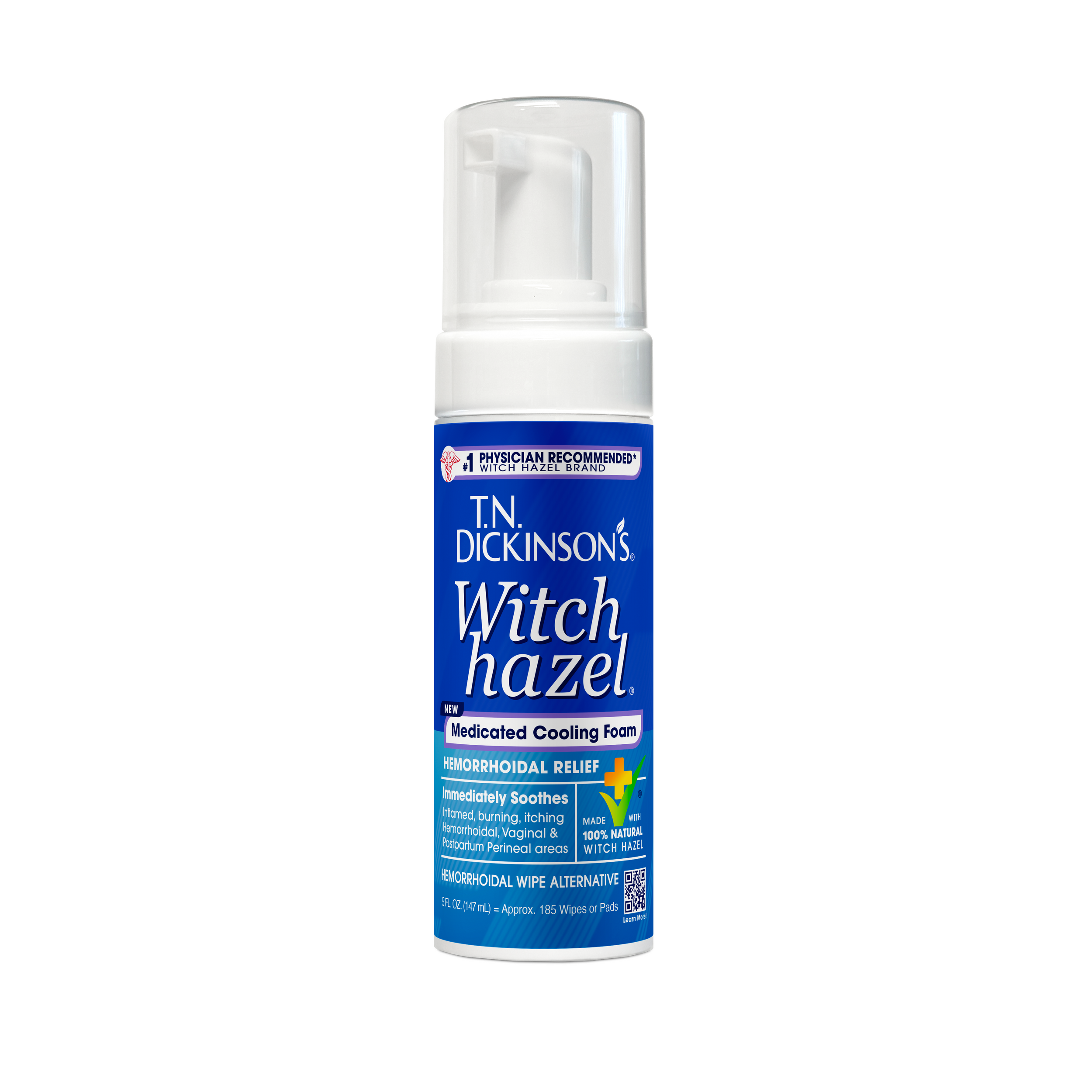 Medicated cooling foam front of pack