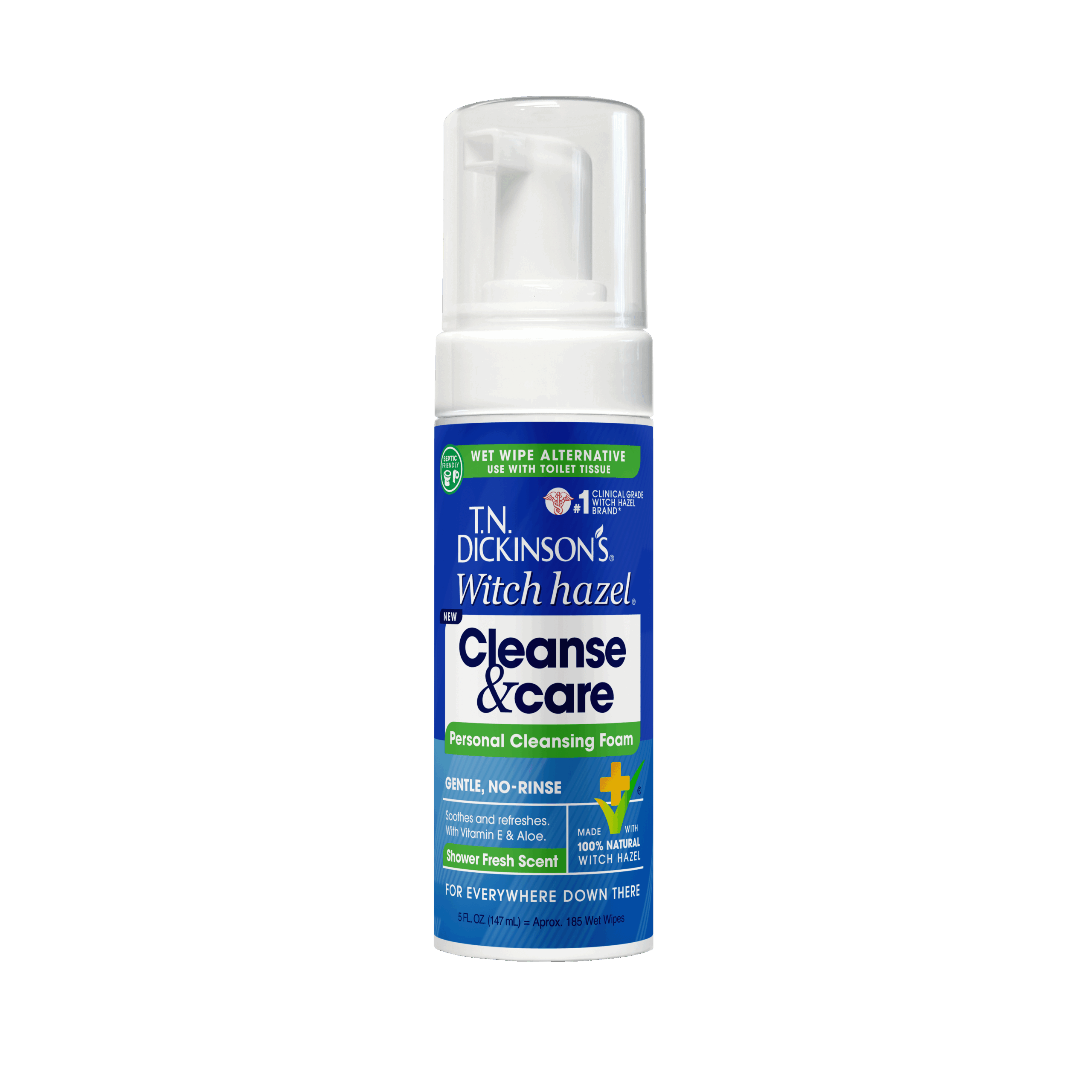 Cleanse & Care Personal Cleansing Foam - Shower Fresh Scent - TN
